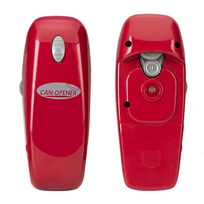 Handy Can Opener RED Automatic One Touch Battery Operated